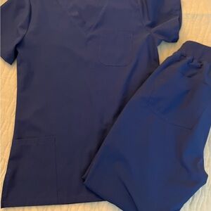 Blue Women's Scrub Set